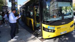 Un bus, en Ourense.