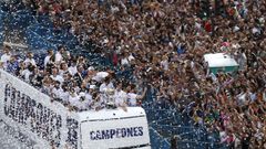 El Real Madrid celebra en Cibeles su ttulo de Liga