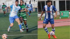 Viturro (a la izquierda) y Chi�o (a la derecha), en partidos de esta temporada.