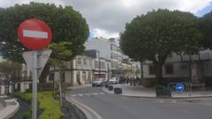 Vista de la r�a da Pravia desde la plaza de Suso Gayoso