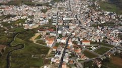 Vista de Carballo, a la derecha el barrio de A Milagrosa