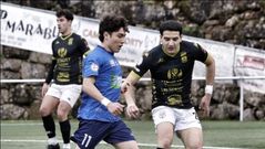 R�bert no logra evitar la vigilancia de los zagueros de A Mari�a