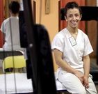 Diana Castro, en su cl�nica de fisioterapia en Mugardos.