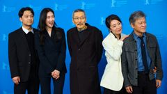 Ha Seong-guk, Kang Soyi, Hong Sang-soo, Yun-hee Cho y Kwon Hae-hyo, en Berl�n. 