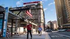 Esta imagen muestra dos letreros ic�nicos que ya no existen: el del Remanso y el del Banco Pastor de Cuatro Caminos