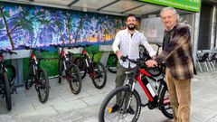 La empresa Verdeciclos estren� este viernes su servicio de alquiler de bicicletas de monta�a en Caldas y recibi� la visita del alcalde, Juan Manuel Rey