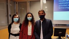 Lara Rouco M�ndez, en el centro, present� la investigaci�n sobre el uso de metalocompuestos para mejorar dolencias degenerativas