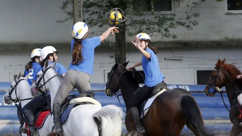 Un partido de �HorseBall� en Vigo, en archivo.