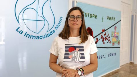 Luc�a Guede, directora del colegio de la Inmaculada de Mar�n