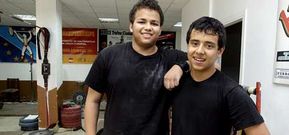 Juan Rivera y Steven Arias acudieron a los campeonatos de Espa�a en Gij�n.