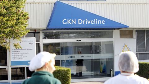 Imagen de archivo de la entrada de la f�brica de GKN en Vigo.
