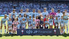 Alineaci�n del Celta en el partido frente al M�laga en Bala�dos.