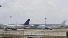 Dos de los tres aparatos abandonados