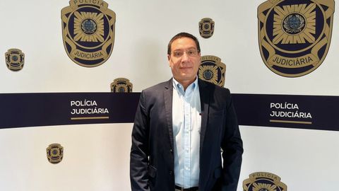 Trindade, en la base de la Polic�a Judiciaria en Faro.