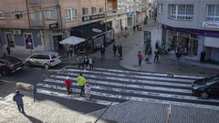 El municipio boirense entr� en las m�ximas restricciones el pasado 5 de diciembre, lo que implica que los locales hosteleros solo pueden disponer de la mitad de las terrazas