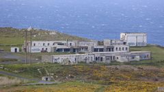 Vista de las ruinas de las edificaciones, abandonadas desde 1991