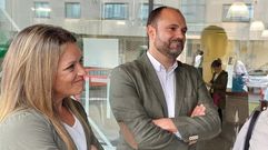 El secretario general provincial del PSdeG-PSOE de A Corua, Bernardo Fernndez, en una visita este jueves a Rianxo