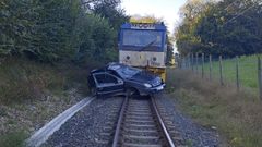 Accidente ferroviario en Llanes