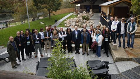 Encuentro del proyecto ThermEcoWat, en su visita a las termas de A Chavasqueira
