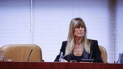 Bego�a G�mez, esposa del presidente del Gobierno, Pedro S�nchez, durante una sesi�n de la comisi�n de investigaci�n en la Asamblea de Madrid.