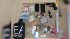 El hombre fue detenido con cerca de un kilo de hach�s.