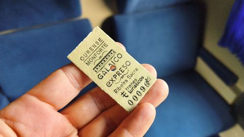 Los billetes del Galaico Expreso son como los que hab�a antes de los a�os 60