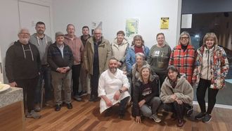 Participantes en el curso de cocina en Foz