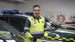 Javier Barja, teniente jefe del Subsector de Tr�fico de la Guardia Civil en Ourense