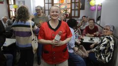 Mar�a Jos� Ferreiro, en la fiesta de aniversario de su bar