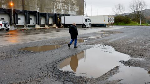 Estado actual del Centro Log�stico y de Transportes de Culleredo.