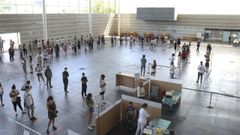 El recinto ferial de Pontevedra es uno de los dos grandes espacios del �rea sanitaria donde se vacuna con el covid