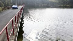 Embalse de As Forcadas, del que se abastece el municipio de Valdovio