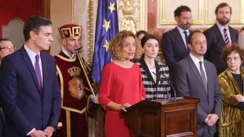 Meritxell Batet, este viernes, durante su discurso con motivo del D�a de la Constituci�n