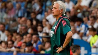 Mourinho, durante el Teresa Herrera en Abanca Riazor.