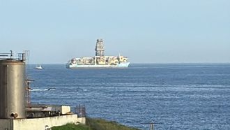 El Noble Valliant, saliendo de Langosteira con destino a Ferrol