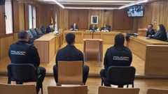 El acusado estuvo escoltado por dos agentes de polic�a