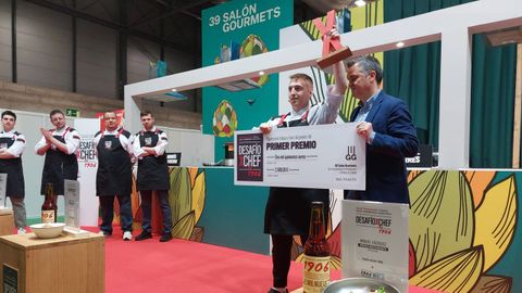 Salon Gourmets ganadores Desaf�o XChef 1906 Estrella Galicia Ganador Andr�s Torreiro de D'Obra en Melide 