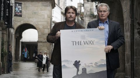 Emilio Est�vez y Martin Sheen presentaron �The Way� en el 2010 en Santiago