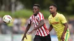I�aki Williams, durante la pretemporada del Athletic
