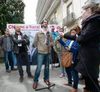 Portome�e present� el programa de ACE en Ra��a y Louzao inform� de su partido en la Praza Maior. 