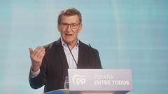 Alberto N��ez Feijoo en el acto de presentaci�n de candidatos a los municipios de m�s de 20.000 habitantes celebrado en Sevilla