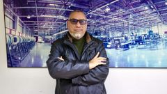 Daniel Pe�aloza, en la redacci�n de La Voz de Carballo este s�bado