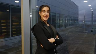 Carolina Mar&iacute;n, en un acto en Vigo