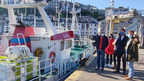 Los diputados del Partido Popular �lvaro Queipo y Cristina Vega en Luarca