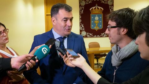 El conselleiro de Cultura y Turismu de la Xunta de Galicia, Rom�n Rodr�guez,