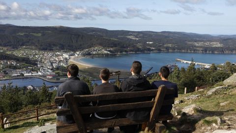 Vista de la ra de Viveiro desde el monte de San Roque.