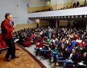 Carracedo afirm� que nunca hab�a hablado<span lang= gl > �ante tanto p�blico xunto da vosa idade�. </span>