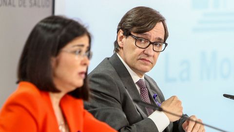 Rueda de prensa de Salvador Illa y Carolina Darias