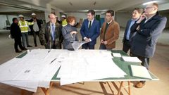 El conselleiro de Educaci�n, en el centro, visit� este lunes las obras de ampliaci�n del IES Lu�s Seoane de Pontevedra