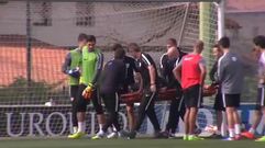 El portero del Athletic hospitalizado tras recibir un balonazo